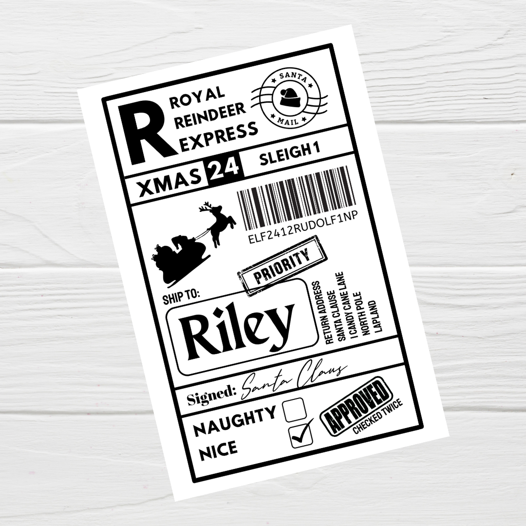 Christmas Labels | Personalised Christmas Parcel Stickers | Christmas Ideas