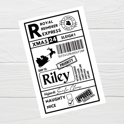 Christmas Labels | Personalised Christmas Parcel Stickers | Christmas Ideas