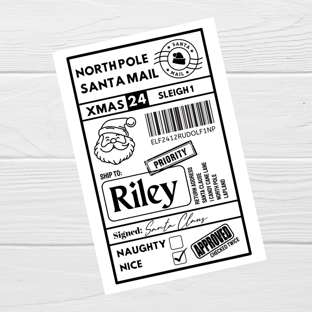 Christmas Labels | Personalised Christmas Parcel Stickers | Christmas Ideas