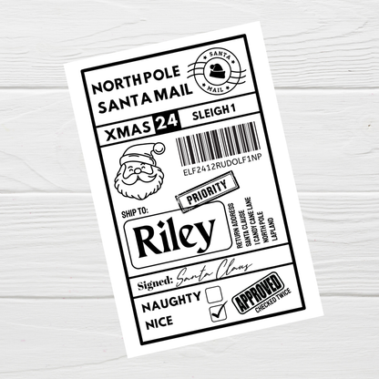 Christmas Labels | Personalised Christmas Parcel Stickers | Christmas Ideas