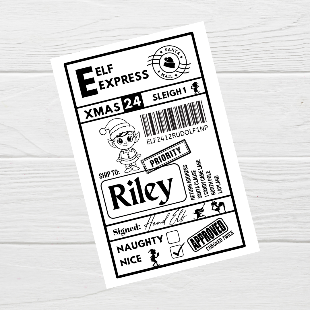 Christmas Labels | Personalised Christmas Parcel Stickers | Christmas Ideas