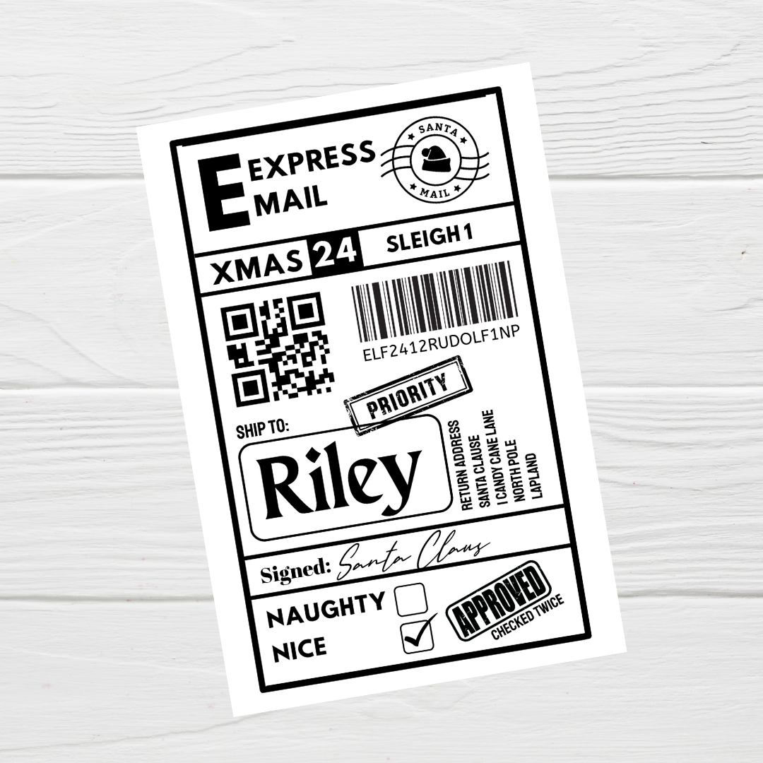 Christmas Labels | Personalised Christmas Parcel Stickers | Christmas Ideas