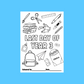A6 Colouring Sheets | Nursery School Colouring Sheets | School Supplies