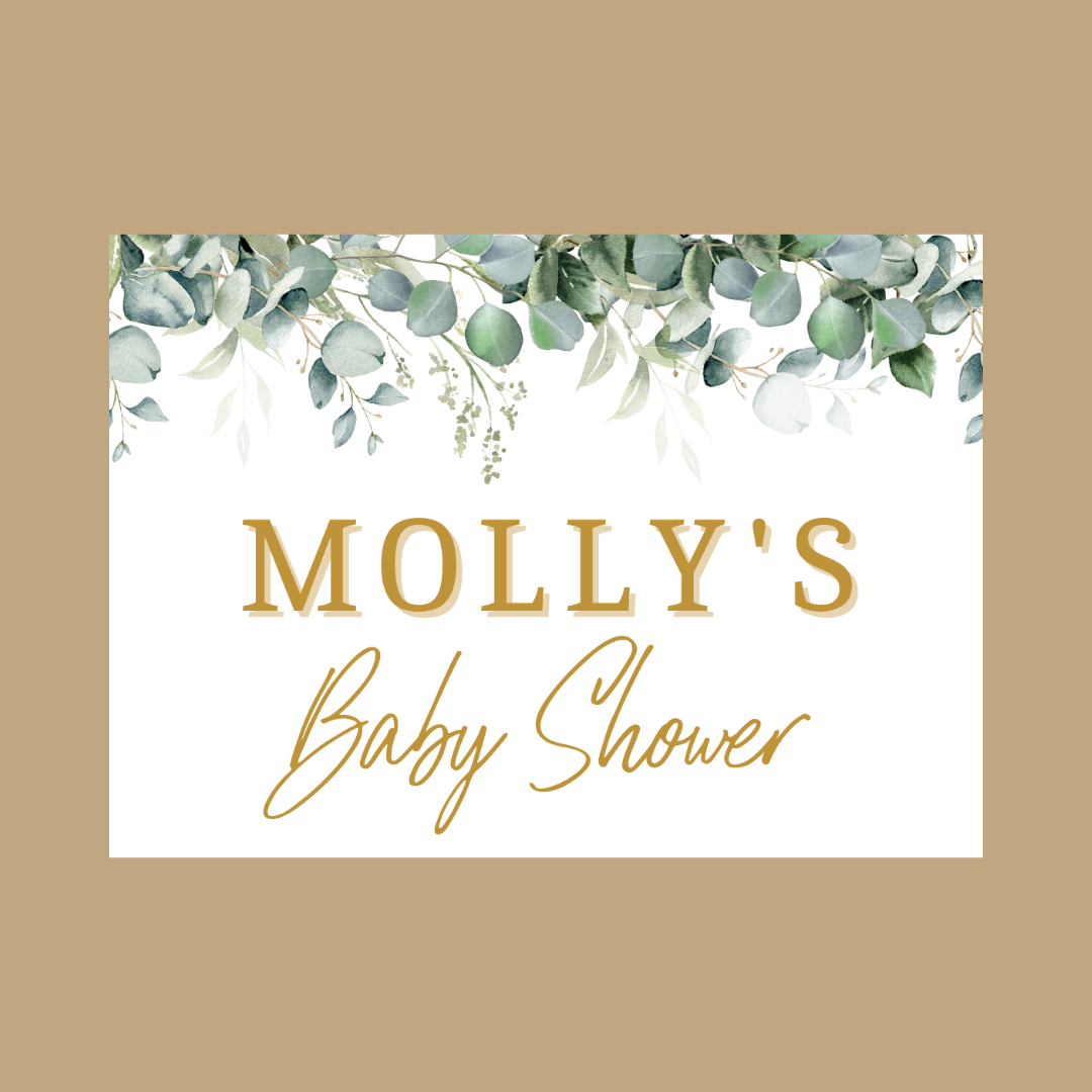 Rectangle Stickers | Greenery Leaf Eucalyptus Party Stickers | Birthday, Baby Shower, Christening, Wedding Stickers | Party Bag Stickers