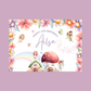 Rectangle Stickers | Fairy Party Stickers | Birthday, Baby Shower, Christening Stickers | Party Bag Stickers