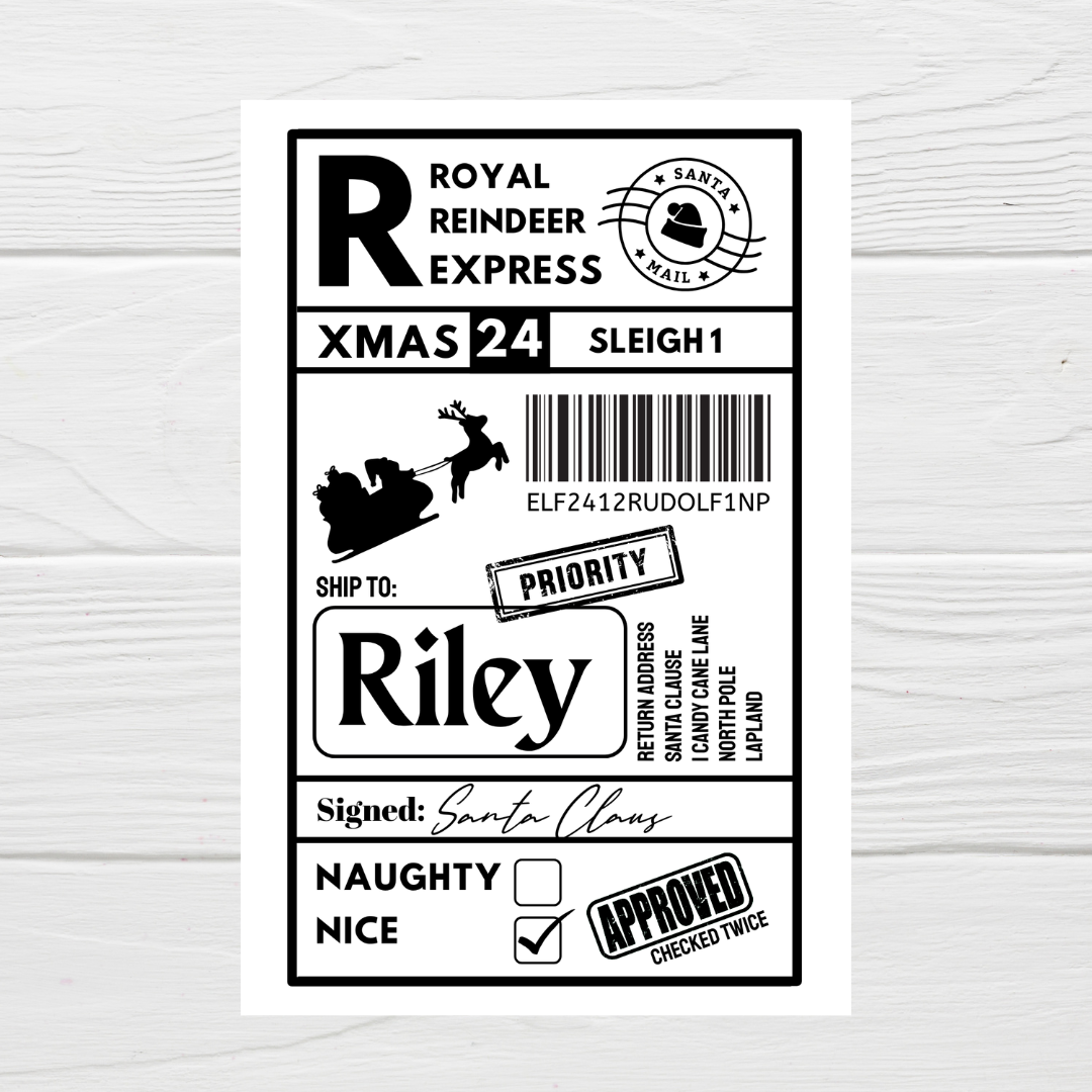 Christmas Labels | Personalised Christmas Parcel Stickers | Christmas Ideas