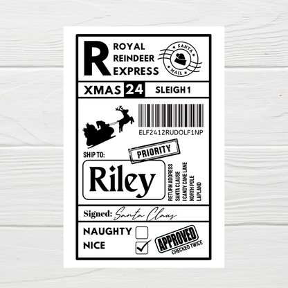 Christmas Labels | Personalised Christmas Parcel Stickers | Christmas Ideas