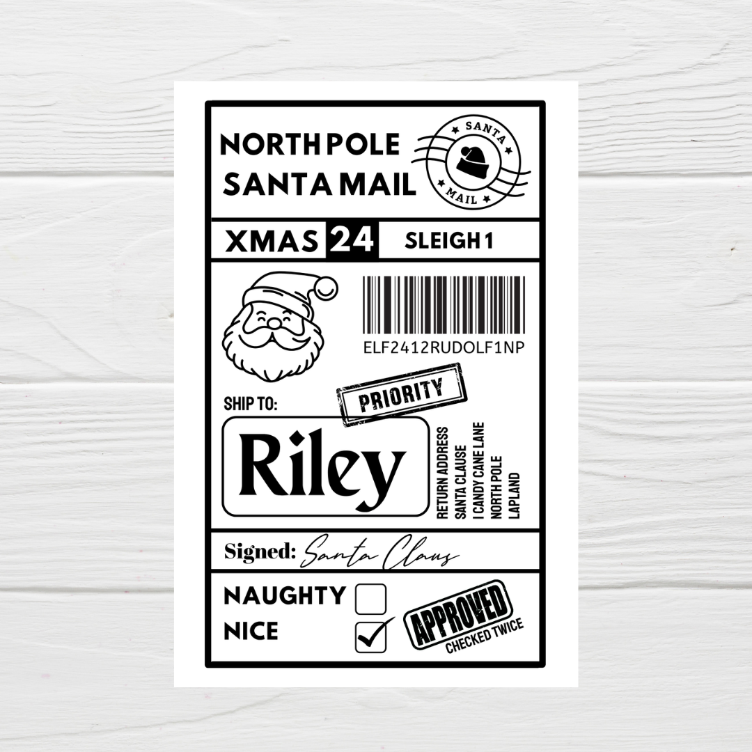 Christmas Labels | Personalised Christmas Parcel Stickers | Christmas Ideas