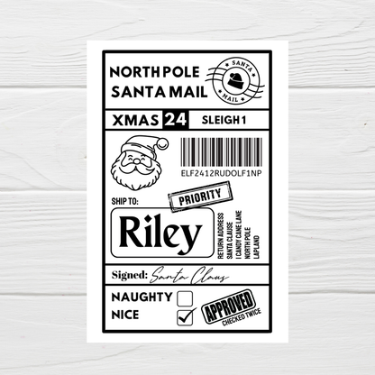 Christmas Labels | Personalised Christmas Parcel Stickers | Christmas Ideas
