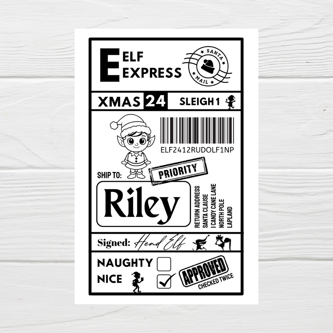 Christmas Labels | Personalised Christmas Parcel Stickers | Christmas Ideas
