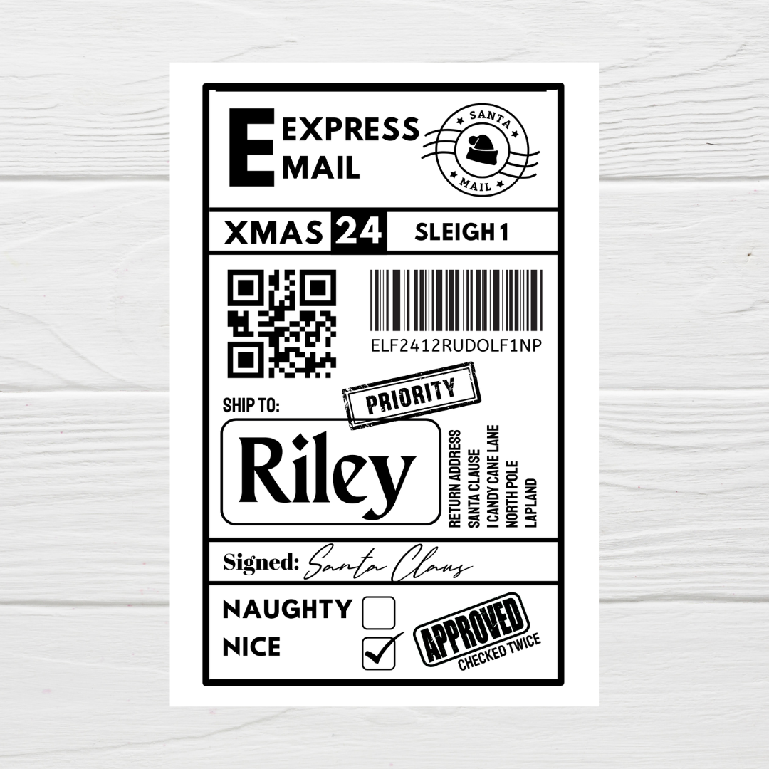 Christmas Labels | Personalised Christmas Parcel Stickers | Christmas Ideas