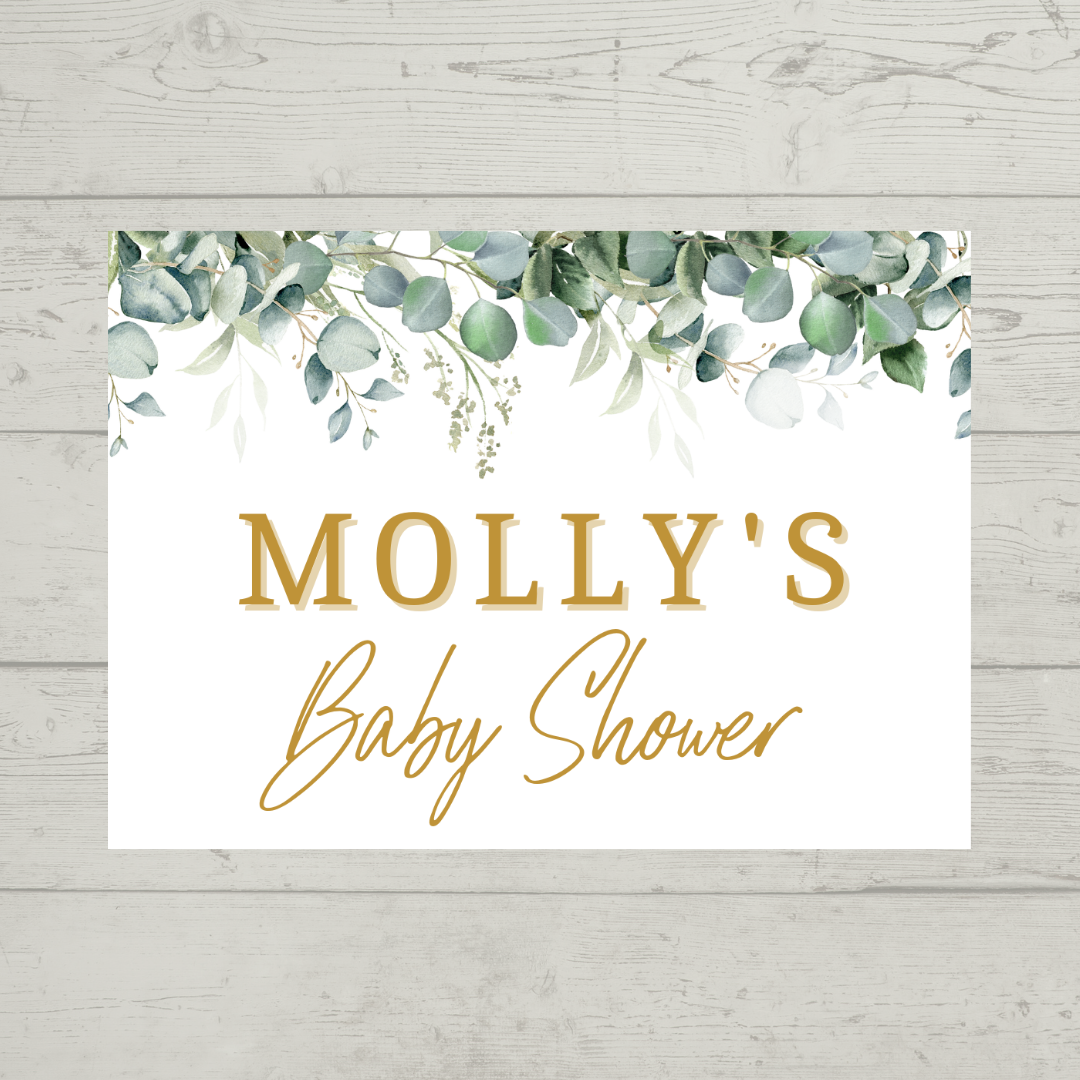Rectangle Stickers | Greenery Leaf Eucalyptus Party Stickers | Birthday, Baby Shower, Christening, Wedding Stickers | Party Bag Stickers