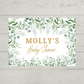 Rectangle Stickers | Greenery Leaf Party Stickers | Birthday, Baby Shower, Christening, Wedding Stickers | Party Bag Stickers
