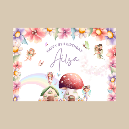 Rectangle Stickers | Fairy Party Stickers | Birthday, Baby Shower, Christening Stickers | Party Bag Stickers