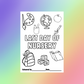 A6 Colouring Sheets | Nursery School Colouring Sheets | School Supplies