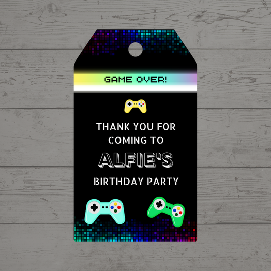Gift Tags | Gaming Gift Tags | Party Tags | Party Gift Tags | Gaming Party Theme