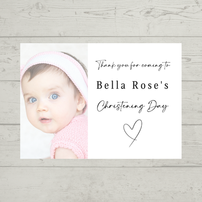 Rectangle Stickers | Colour Photo Party Stickers |  Christening, Baby Shower, First Birthday Party Stickers | Party Bag Stickers