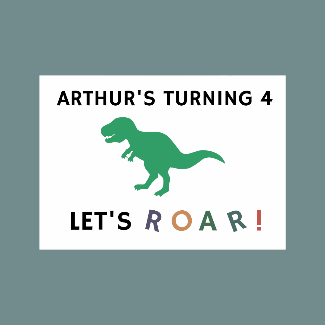 Rectangle Stickers | Dinosaur Party Stickers | Party Bag Stickers