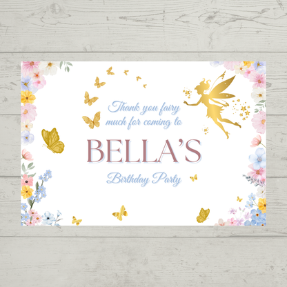 Rectangle Stickers | Fairy Party Stickers | Party Bag Stickers - Dinky Designs