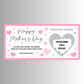 Surprise Mother's Day Ticket Print | Personalised Ticket | Mother's Day Scratch Reveal | Gift Idea