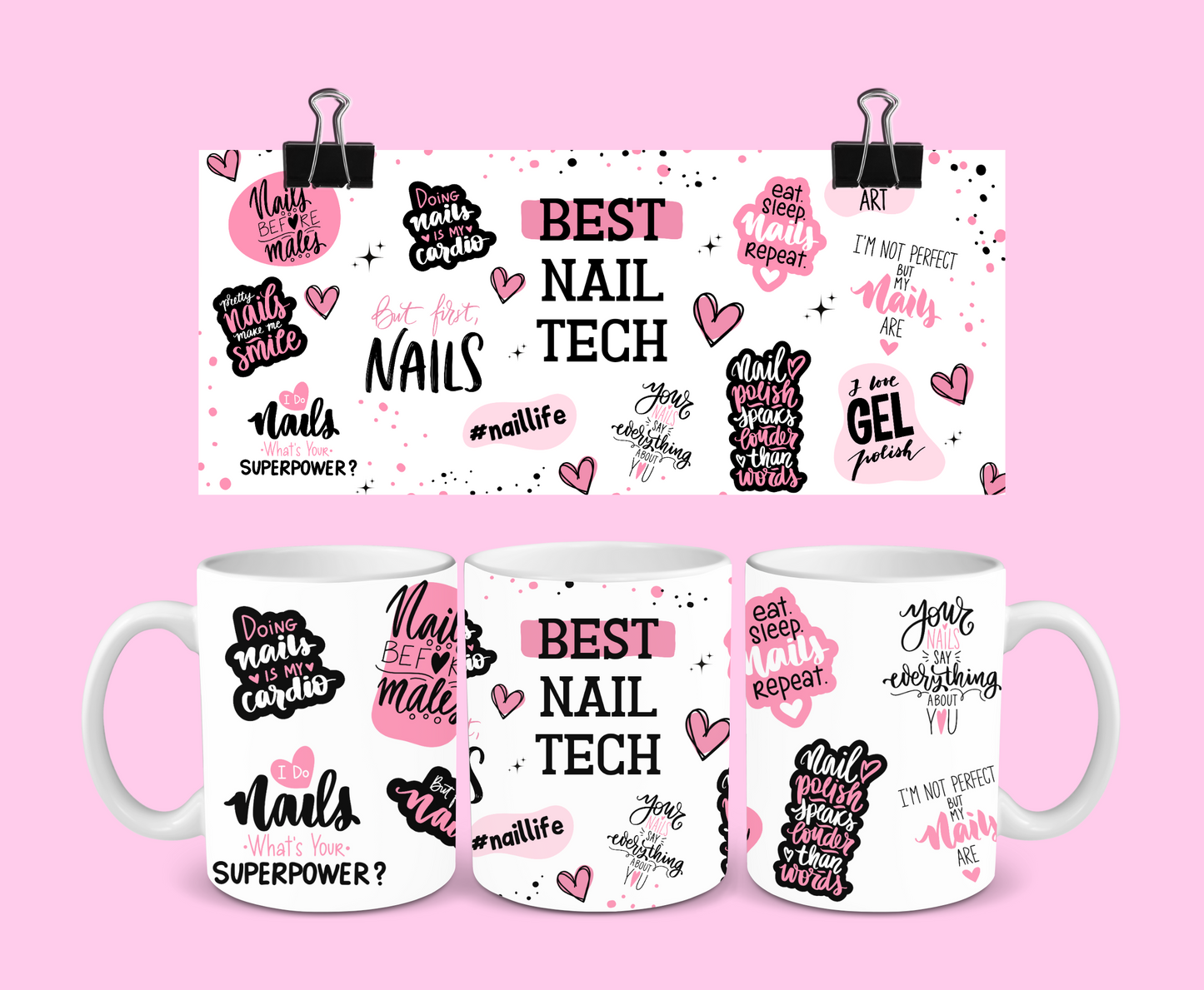 Best Nail Tech Mug | Nail Quote Mug | Gift Idea