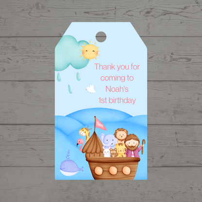 Gift Tags | Noah's Ark Party Gift Tags | Party Tags | Party Gift Tags | Noah's Ark Party Theme (Design 2)