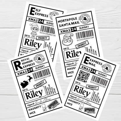 Christmas Labels | Personalised Christmas Parcel Stickers | Christmas Ideas