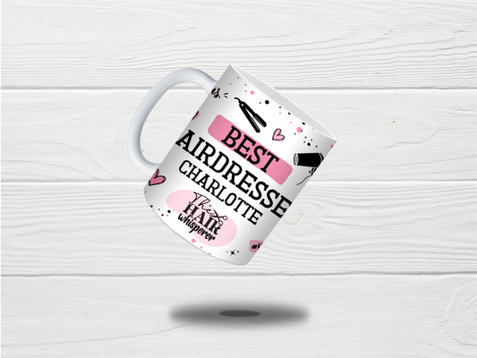 Personalised Hairdresser Mug | Pink Best Hairdresser Quote Mug | Gift Idea
