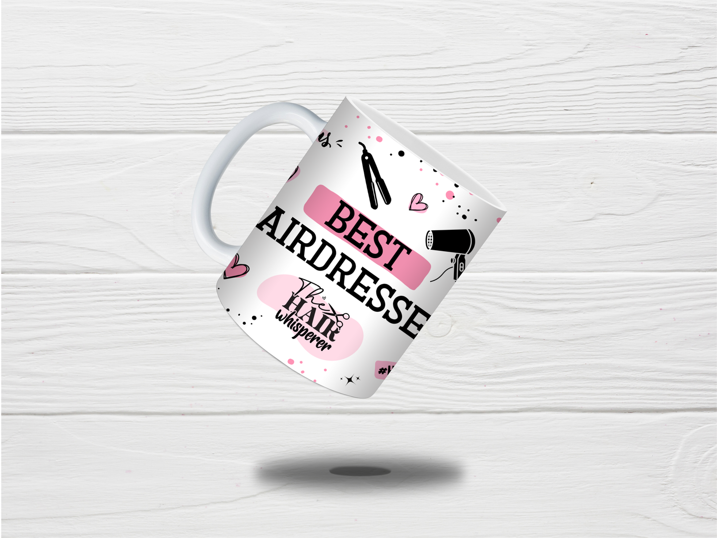Hairdresser Mug | Pink Best Hairdresser Quote Mug | Gift Idea