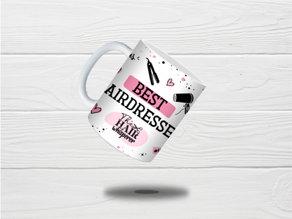 Hairdresser Mug | Pink Best Hairdresser Quote Mug | Gift Idea