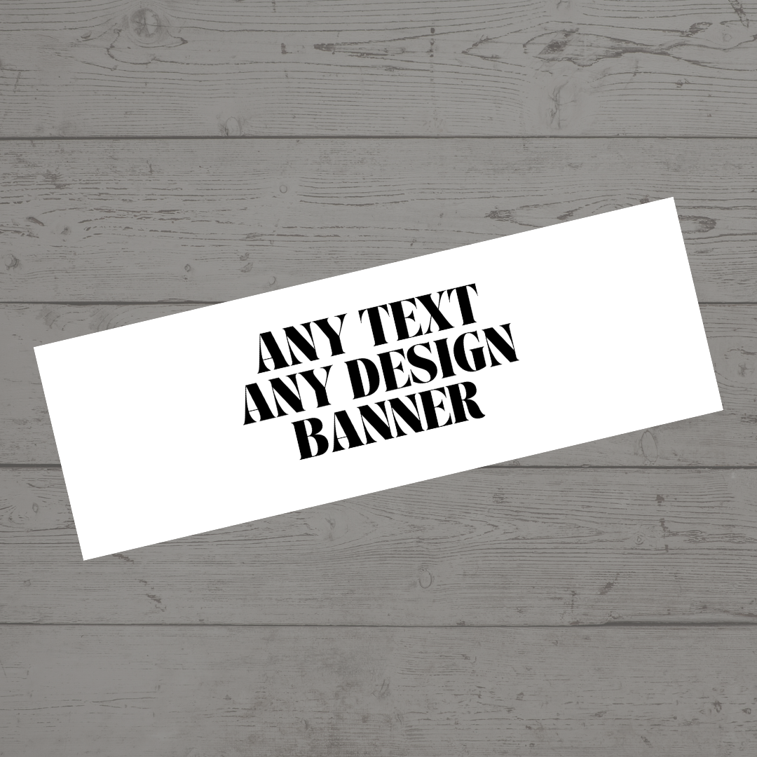 ANY DESIGN | Custom Design Banner | Personalised Birthday, Christening, Baby Shower Banner - Dinky Designs