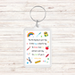 Keyring Gift | First Day At School | Back To School Gift | Quote Poem Keyring