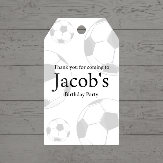 Football Gift Tags | Football Birthday Gift Tags | Rectangle Gift Tags - Dinky Designs