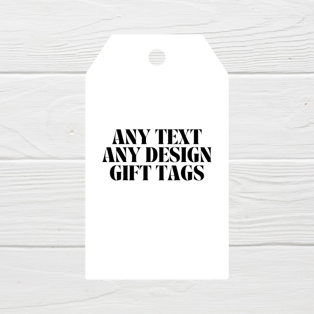 ANY DESIGN Party Gift Tags | Custom Party Design Gift Tags | Circle Gift Tags - Dinky Designs