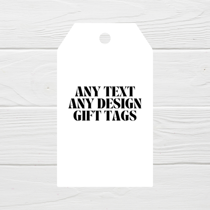 ANY DESIGN Party Gift Tags | Custom Party Design Gift Tags | Circle Gift Tags - Dinky Designs