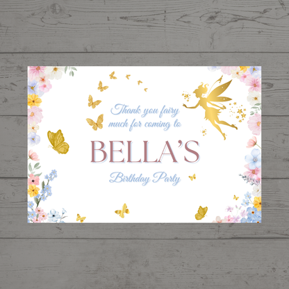 Rectangle Stickers | Fairy Party Stickers | Party Bag Stickers - Dinky Designs