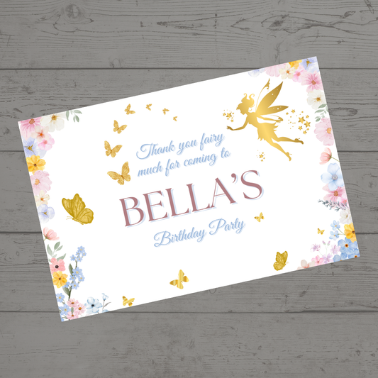 Rectangle Stickers | Fairy Party Stickers | Party Bag Stickers - Dinky Designs