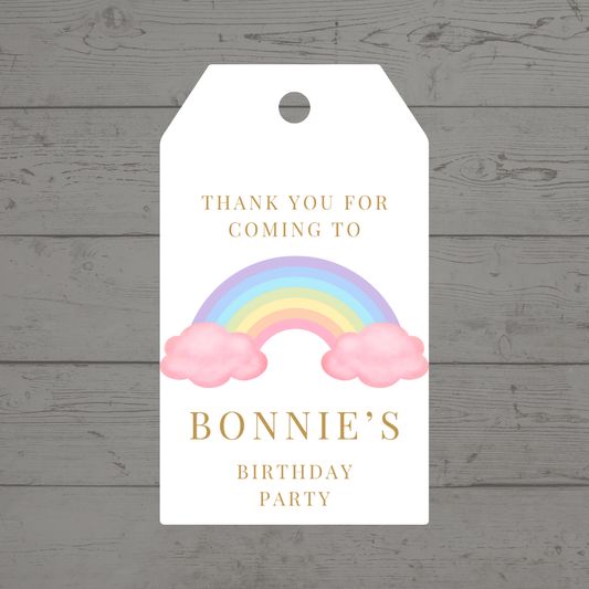 Gift Tags | Pastel Rainbow Gift Tags | Party Tags | Party Gift Tags | Pastel Rainbow Party Theme