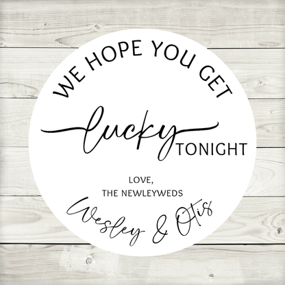 Wedding Stickers | Personalised Lucky Stickers | Personalised Wedding Stickers | Scratch Card Favours