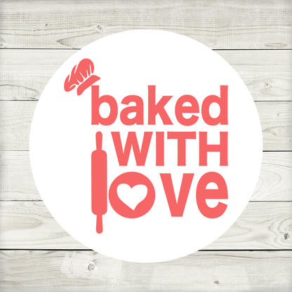 SALE - Baked with Love | Business Stickers | Sticker Sheet - Dinky Designs