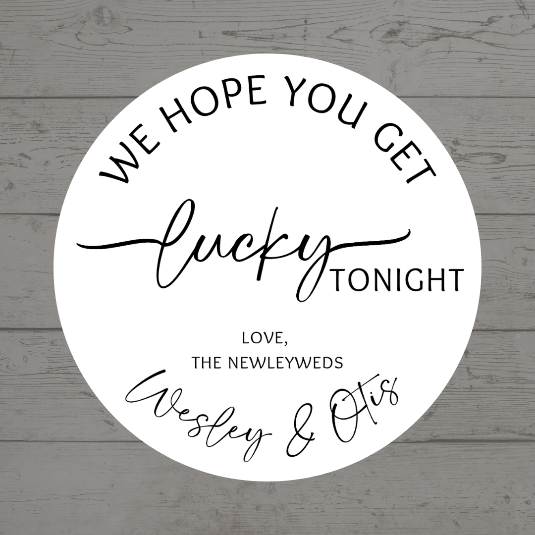 Wedding Stickers | Personalised Lucky Stickers | Personalised Wedding Stickers | Scratch Card Favours