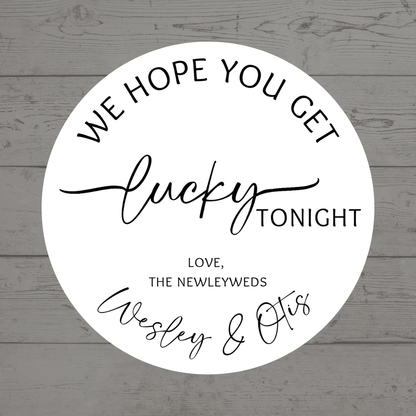 Wedding Stickers | Personalised Lucky Stickers | Personalised Wedding Stickers | Scratch Card Favours