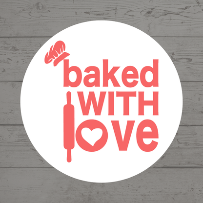 SALE - Baked with Love | Business Stickers | Sticker Sheet - Dinky Designs