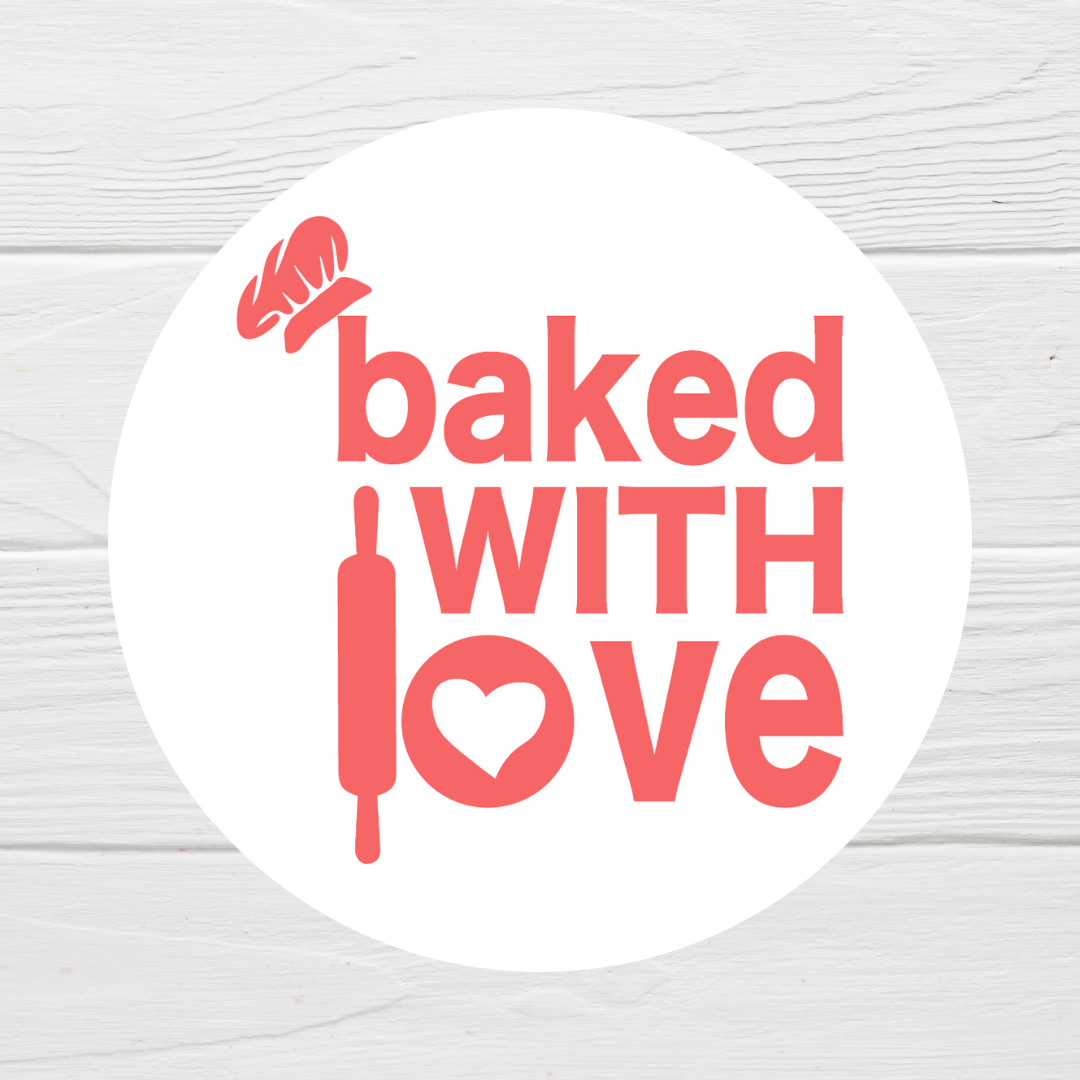 SALE - Baked with Love | Business Stickers | Sticker Sheet - Dinky Designs