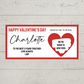 Red Surprise Valentine Ticket Print | Personalised Valentine Ticket | Valentine Scratch Reveal | Gift Idea, Design 3