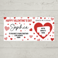 Red Surprise Valentine Ticket Print | Personalised Valentine Ticket | Valentine Scratch Reveal | Gift Idea, Design 1
