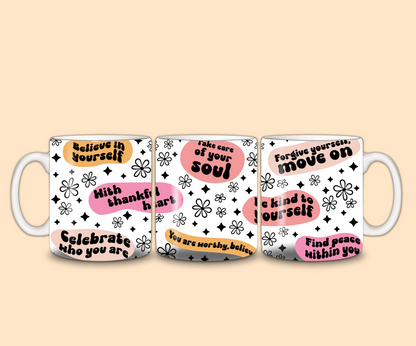 Positive Affirmations Mug | Positive Quote Mug | Gift Idea