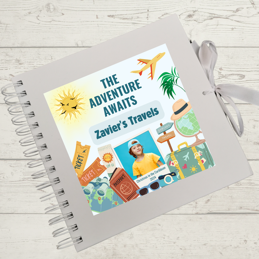 STICKER ONLY - Personalised Travel Scrapbook | Photo Travel Scrapbook | Personalised Travel Gift