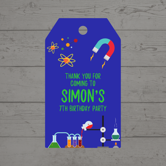 Gift Tags | Science Gift Tags | Party Tags | Party Gift Tags | Science Party Theme