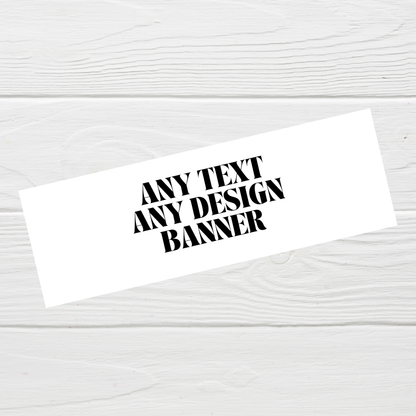 ANY DESIGN | Custom Design Banner | Personalised Birthday, Christening, Baby Shower Banner - Dinky Designs